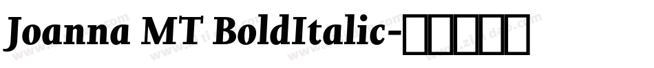 Joanna MT BoldItalic字体转换